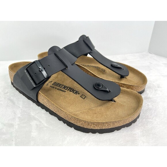 Birkenstock Medina Sandals Black Birkoflor T Strap Mens Size 10 Reg / 43 / W12 main image 6